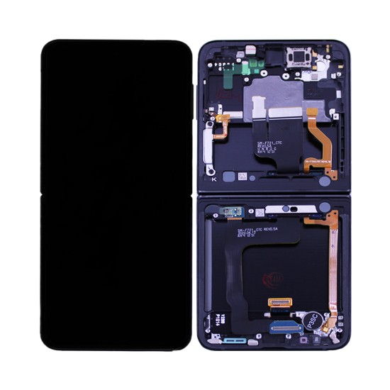 Touch+Display+Frame Samsung Galaxy Z Flip 4 5G 2022/F721 Service Pack Grafite